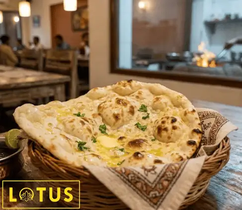 Butter Naan Garlic Naan Kashmiri Naan — Lotus Patna