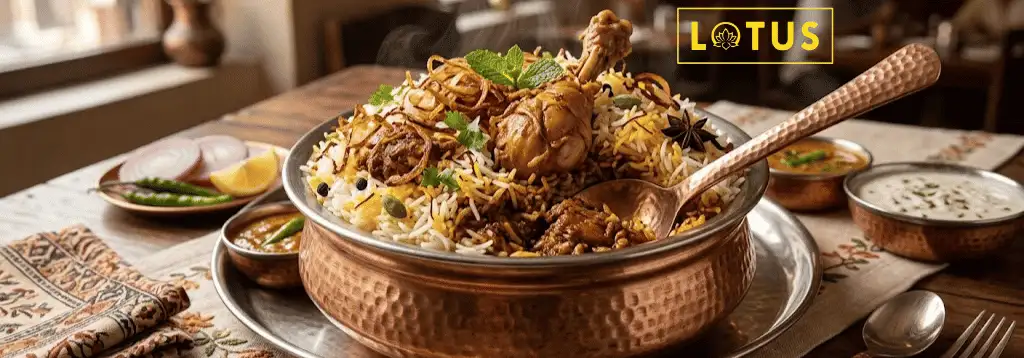 Hyderabadi Biryani Lucknowi Noormahal — Lotus Patna