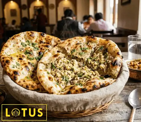 Paneer Stuff Kulcha Naan — Lotus Restaurant Patna