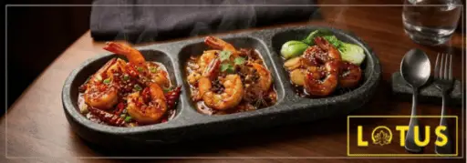 Prawn Chilly Schezwan Oyster — Lotus Patna