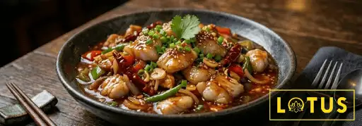 Slice Fish Hot Garlic Sauce — Lotus Patna