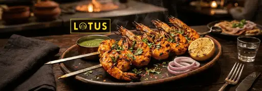 Tandoori Prawn Jafrani Kebab — Lotus Restaurant